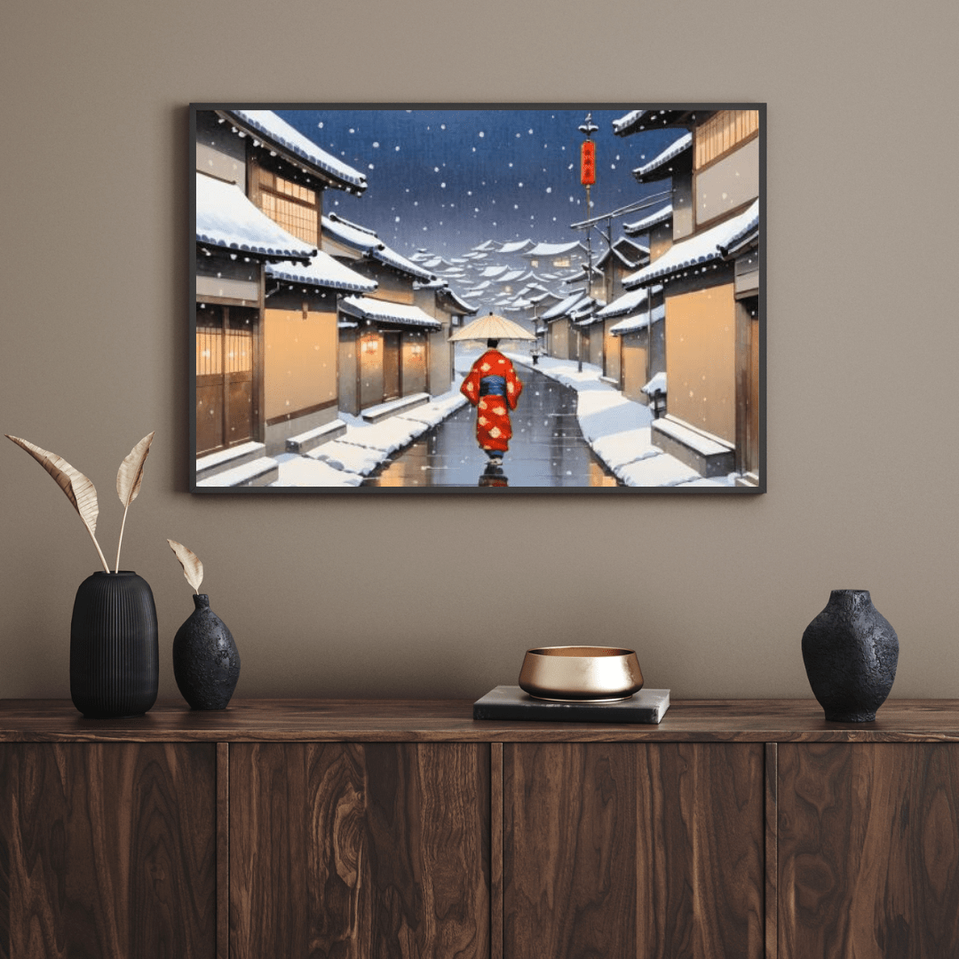 Winter In Kyoto Japan - Wall Art - Aestheticanvas