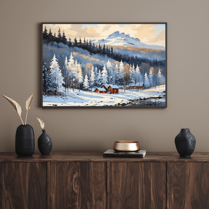 Winter In The Forest - Wall Art - Aestheticanvas