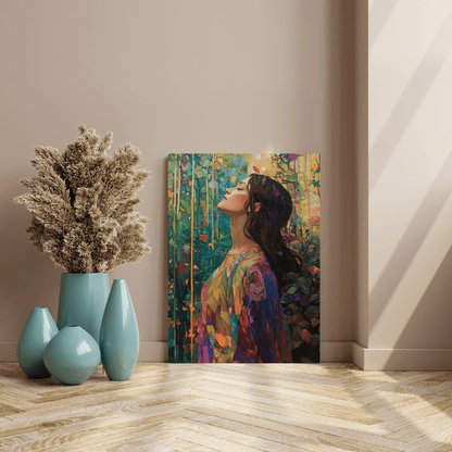 Woman Relaxing - Portrait Wall Art - Aestheticanvas