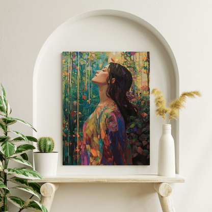 Woman Relaxing - Portrait Wall Art - Aestheticanvas