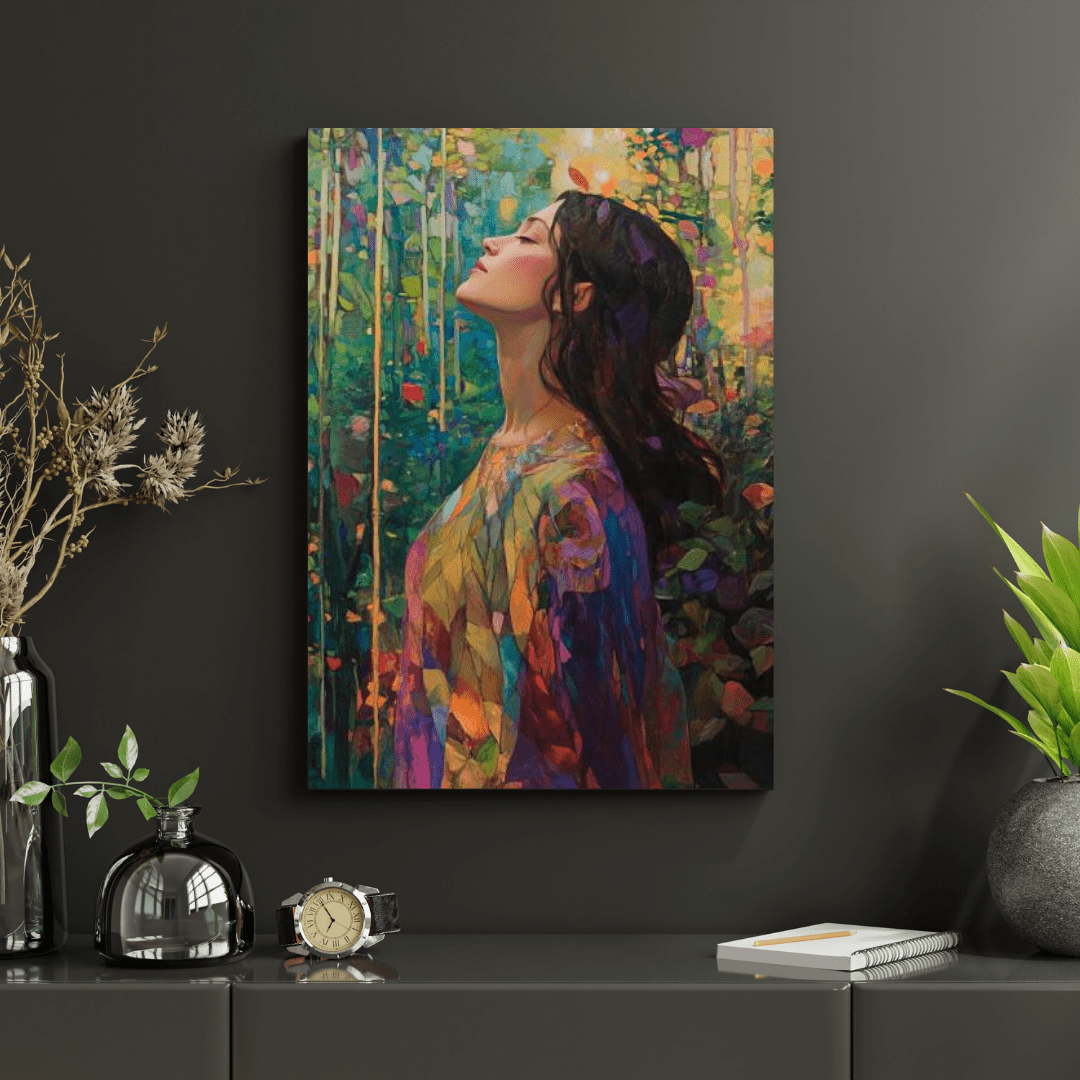 Woman Relaxing - Portrait Wall Art - Aestheticanvas