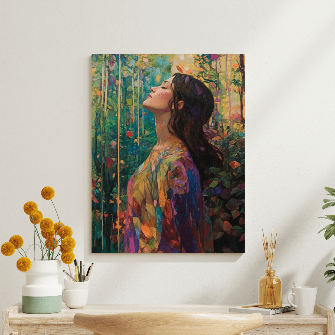 Woman Relaxing - Portrait Wall Art - Aestheticanvas