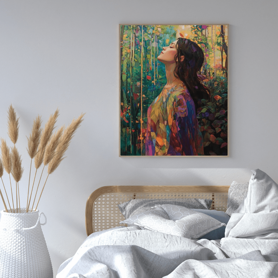 Woman Relaxing - Portrait Wall Art - Aestheticanvas