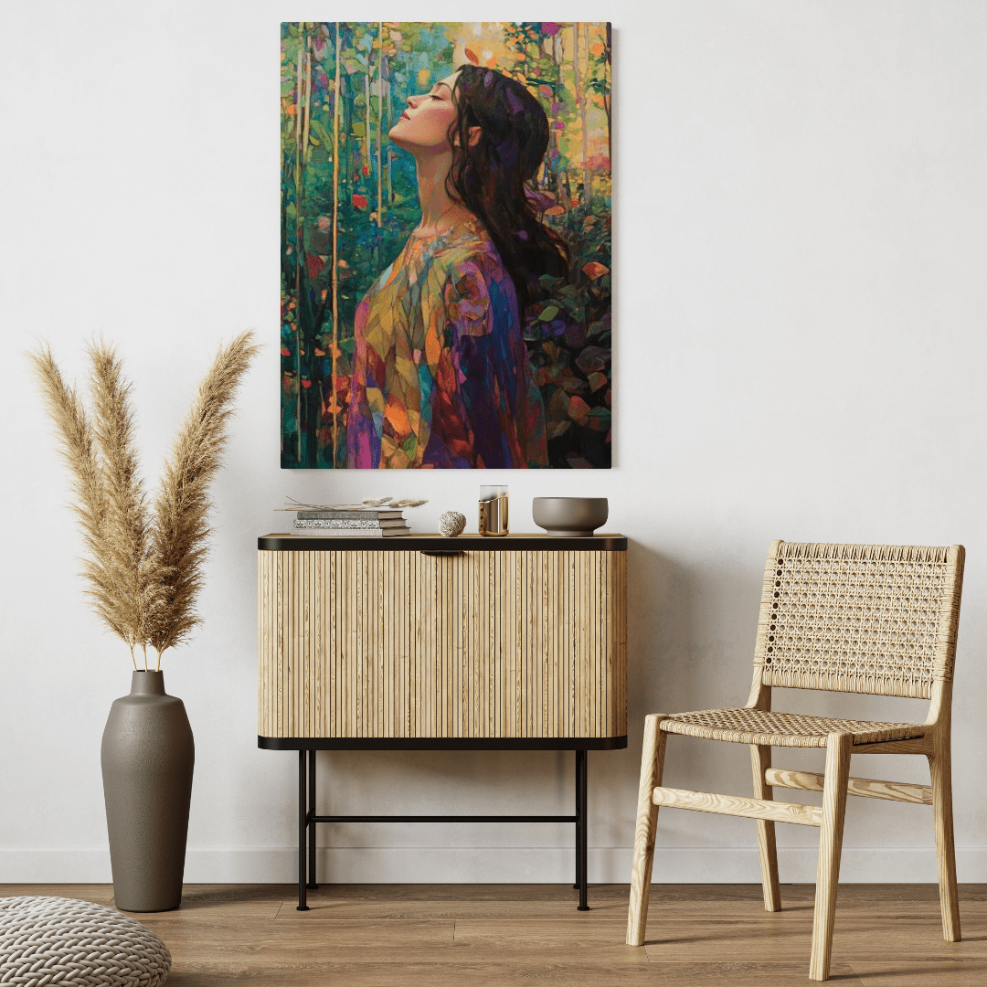 Woman Relaxing - Portrait Wall Art - Aestheticanvas