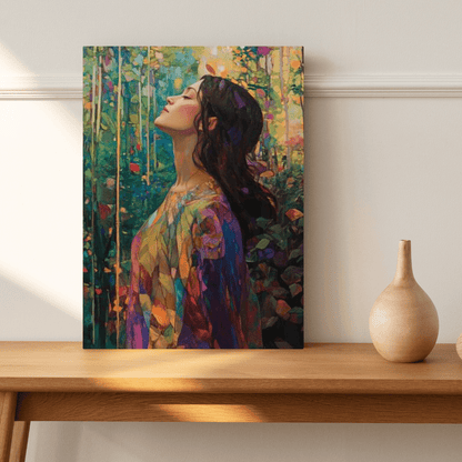 Woman Relaxing - Portrait Wall Art - Aestheticanvas