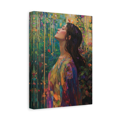 Woman Relaxing - Portrait Wall Art - Aestheticanvas