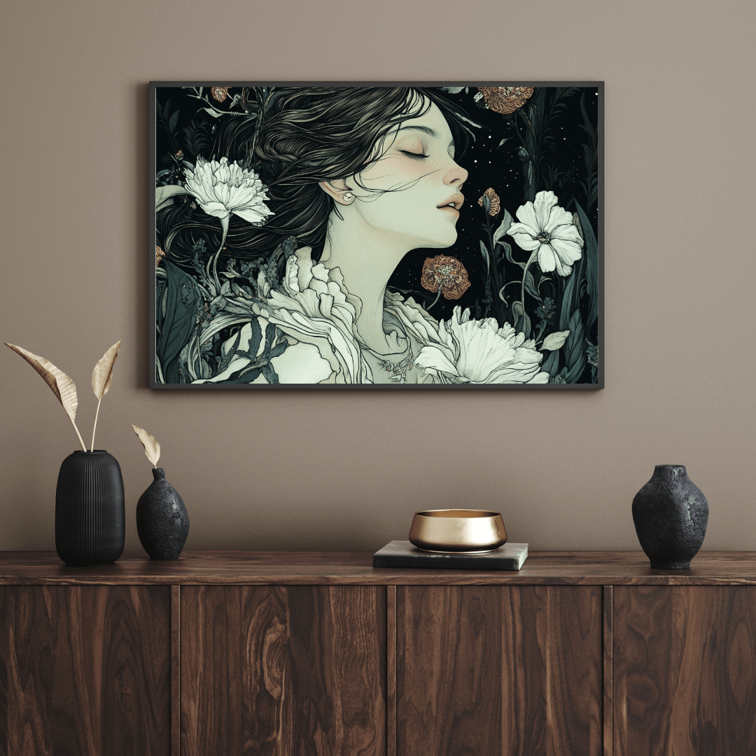 Women's Garden Dream - Floral Wall Art - Aestheticanvas