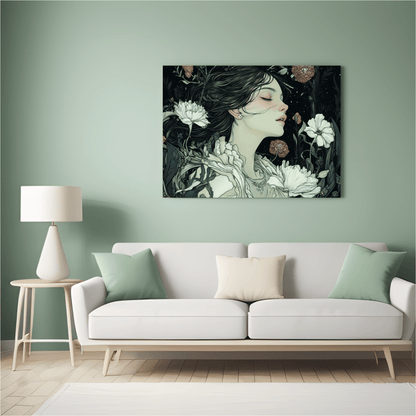 Women's Garden Dream - Floral Wall Art - Aestheticanvas