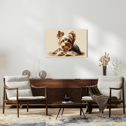 Yorkshire Terrier Charm - Dog Wall Art - Aestheticanvas