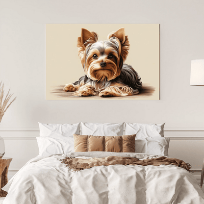 Yorkshire Terrier Charm - Dog Wall Art - Aestheticanvas