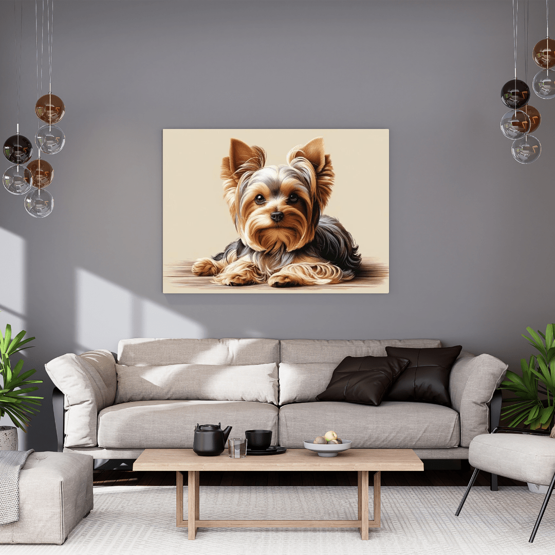 Yorkshire Terrier Charm - Dog Wall Art - Aestheticanvas